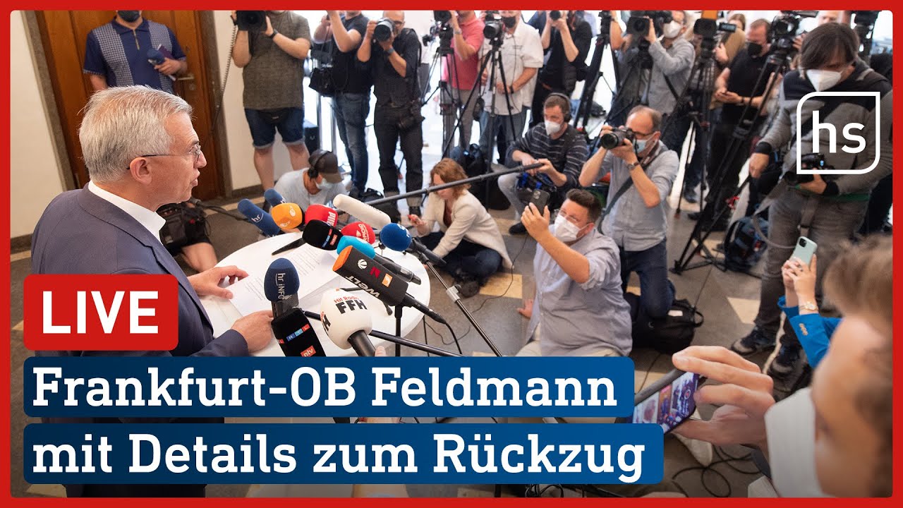 LIVE: Frankfurt-OB Feldmann äußert sich zu Rückzugsplänen | hessenschau