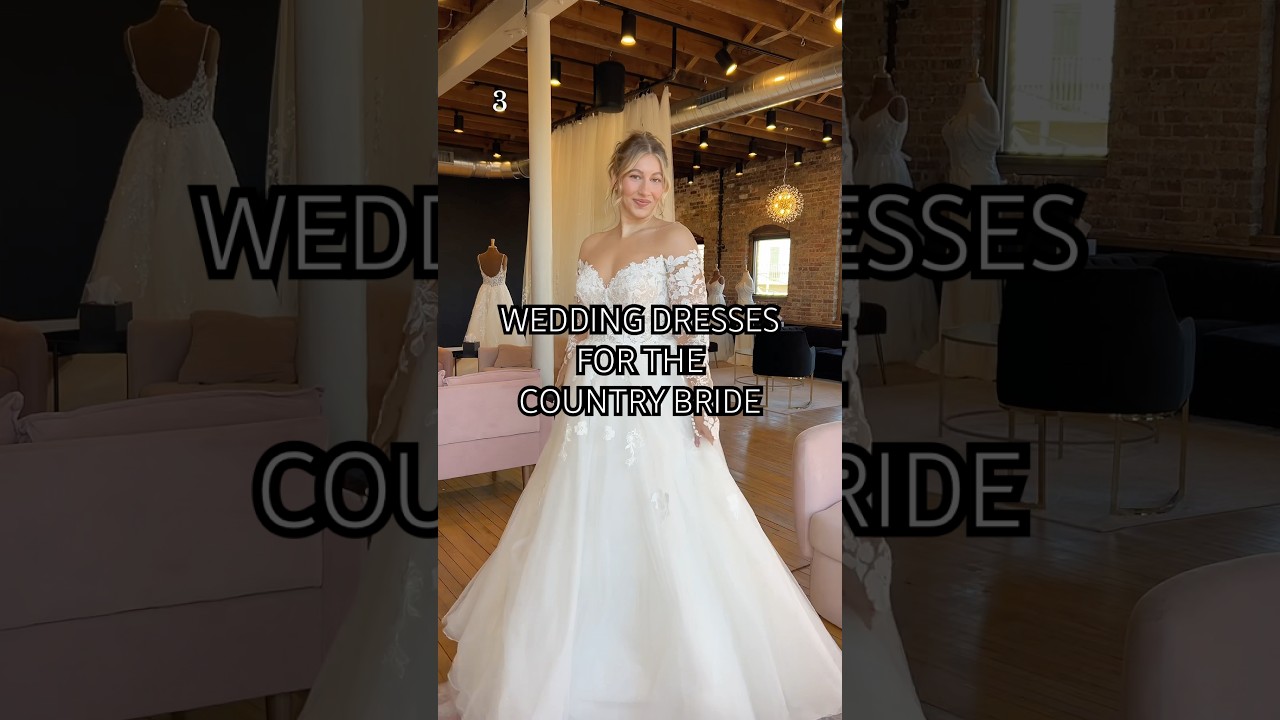 Wedding dresses for the country bride🌾 #shorts #bonbonbelle #sayyestothedress #bride  #country