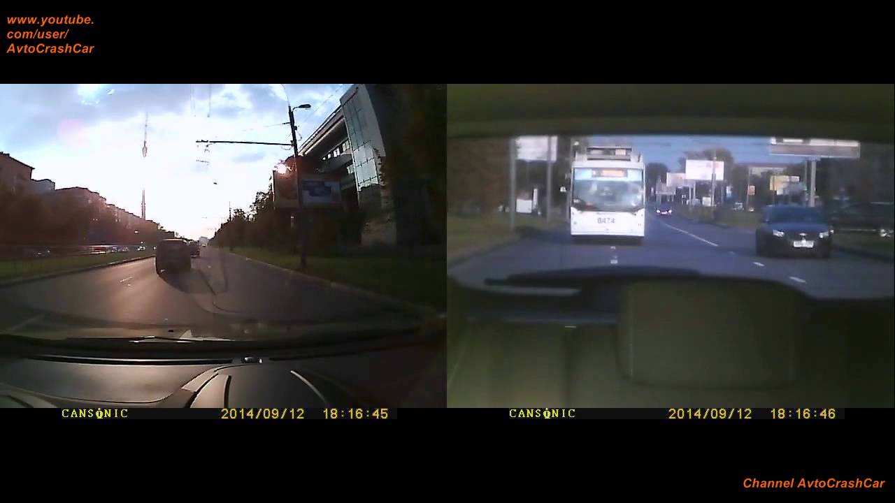 Loads falling from a car / Russian Car Crash 2015