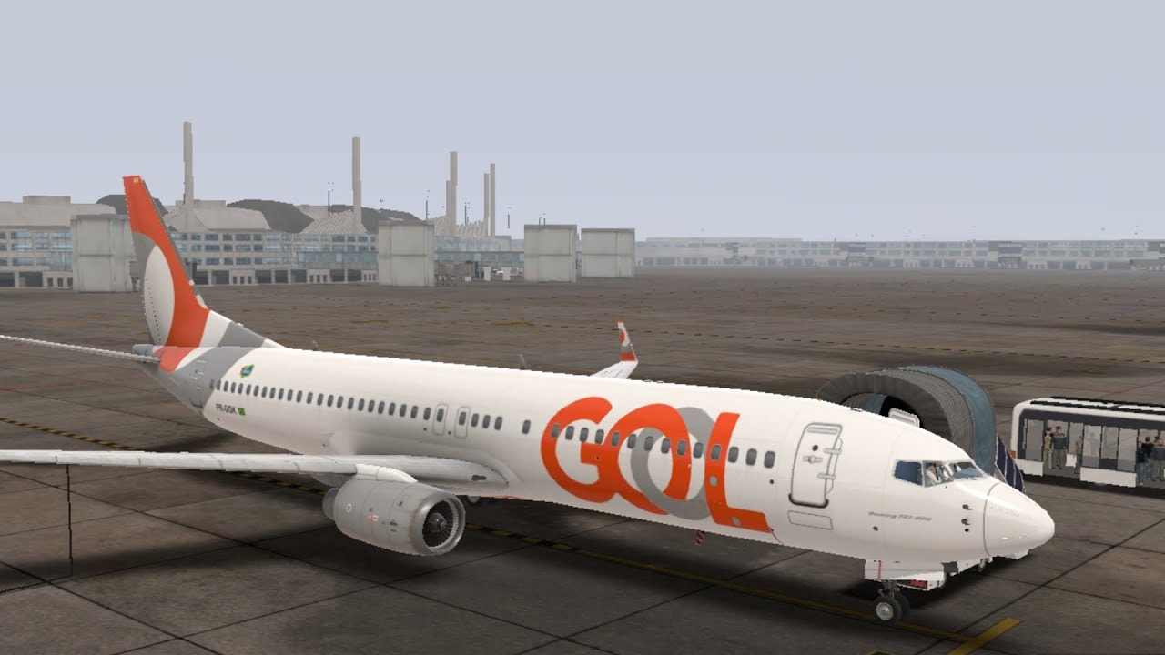 [RFSRealFlightSimulator#1157tp]GOL B737-800|Sao Paulo SBGR-Rio de Janeiro|{50min}|Timeplase