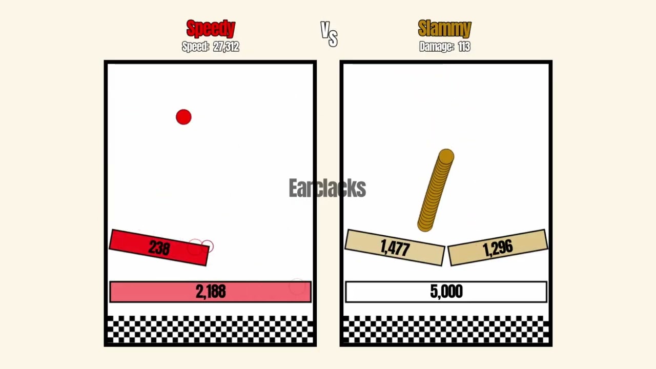 Speedy VS Slammy | Block-break Race