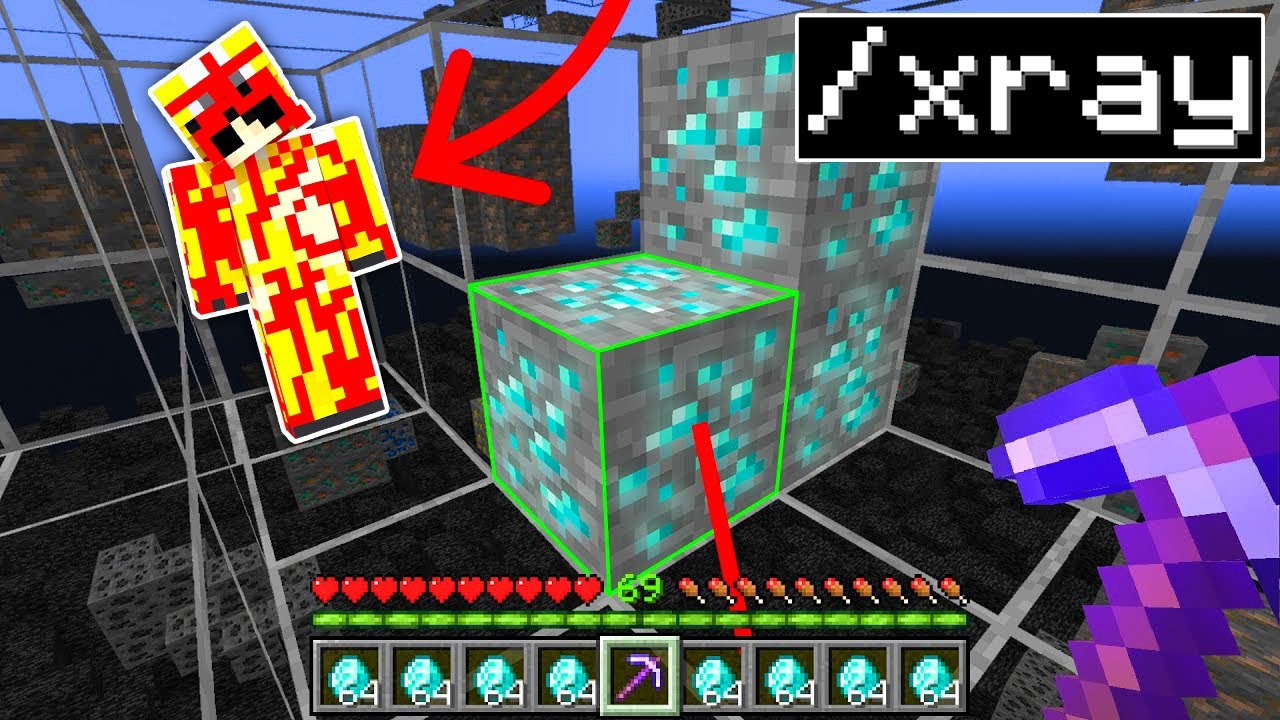 Minecraft'ta X-RAY Hilesi Kullanan SALAK Kardeşimi TROLLEDİM!
