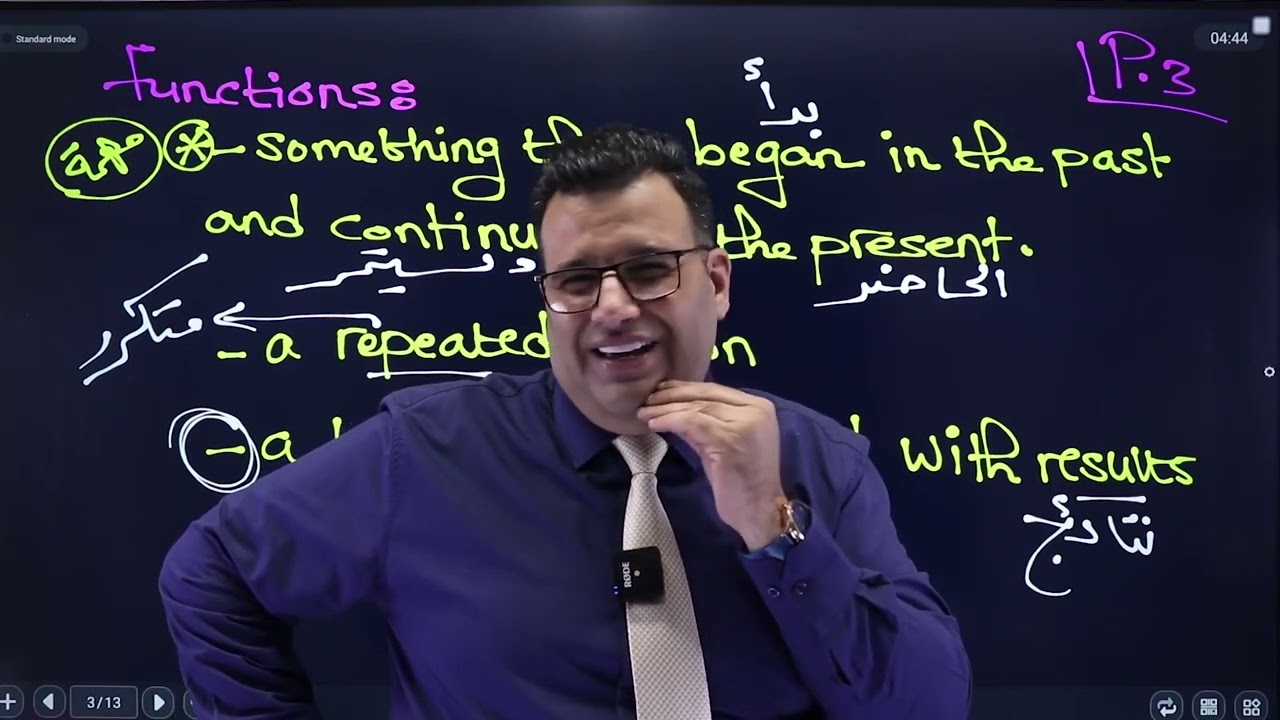 (2005) The present perfect continuous - د. خالد الدعجة