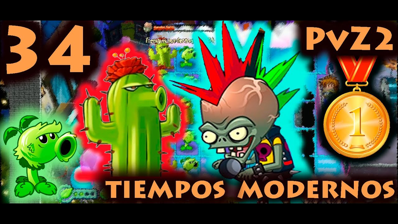 Plantas vs. Zombies 2 - Tiempos Modernos - Día 34