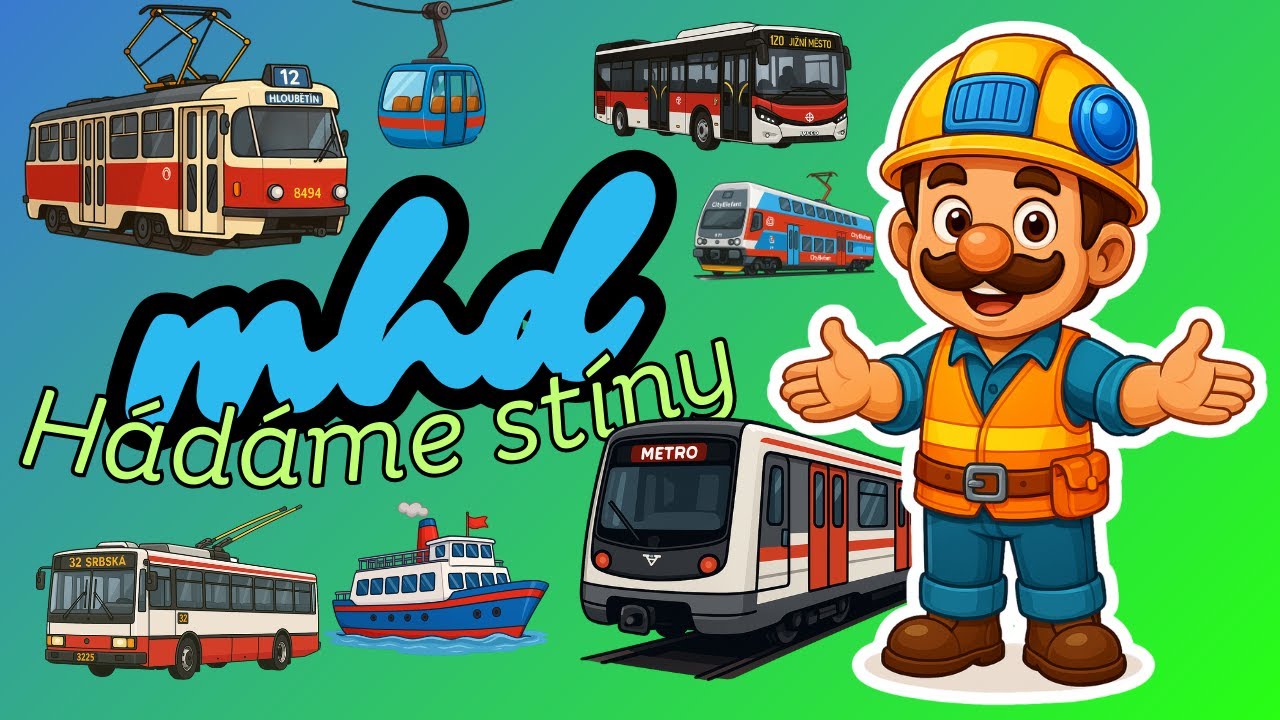 Hromadné dopravní prostředky, hádáme jejich stíny. Hádej s námi!