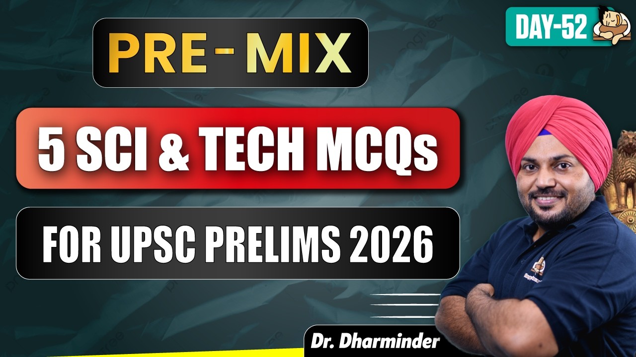 UPSC Science and Technology Prelims MCQs | 5 Most Expected Sci and Tech Questions for UPSC Prelims