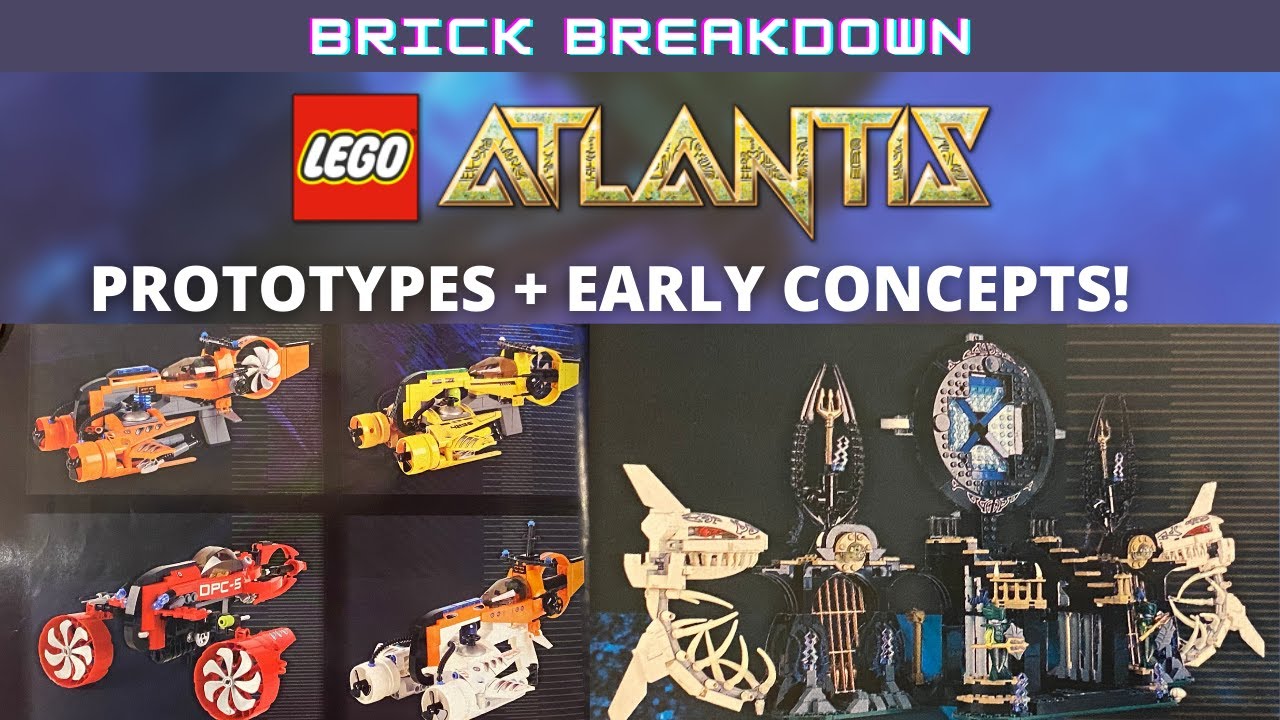 Cancelled LEGO Atlantis Prototypes and Early Concepts: Brick Breakdown!