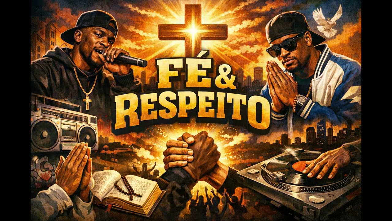 FÉ & RESPEITO 🙏 Foi Na Cruz 🔥 | Gospel Hip Hop 90s Style | Rap Cristão Raiz