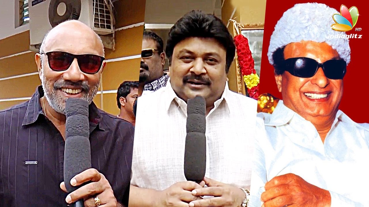 Sathyaraj and Prabhu pays respect to MGR | Nadigar Sangam celebrates 100th Birth Anniversary