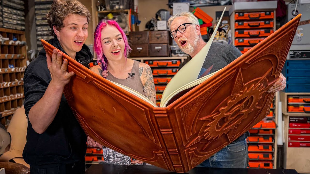 Adam Savage Builds a Giant Book with @Nerdforge!