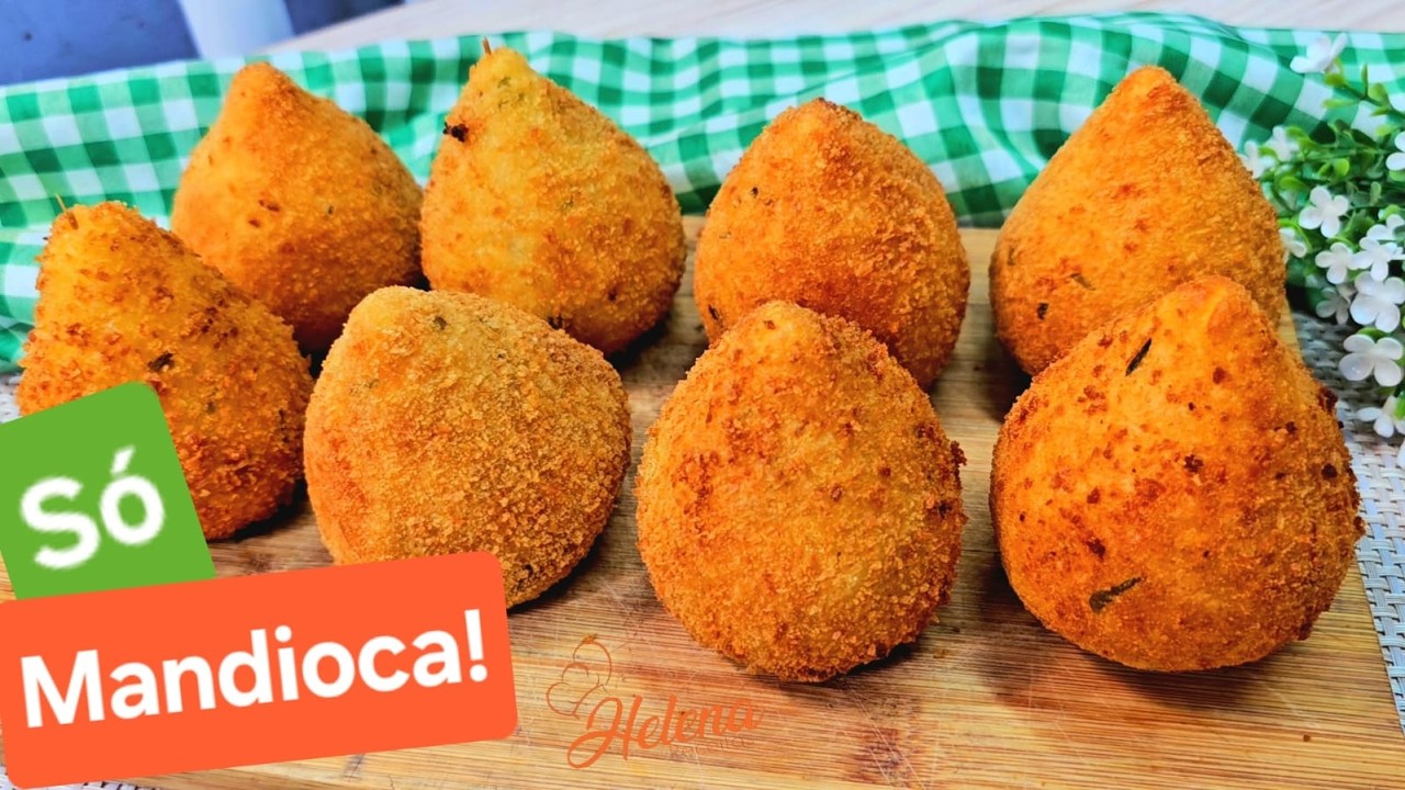 TODAS as DICAS PARA FAZER COXINHA de MANDIOCA PURA 😏 - SEM ERRO  - Helena Receitas