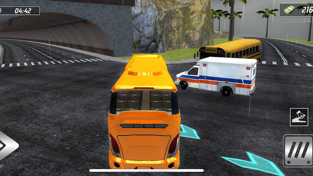 American bus driving gaming video 4K trading video 14 