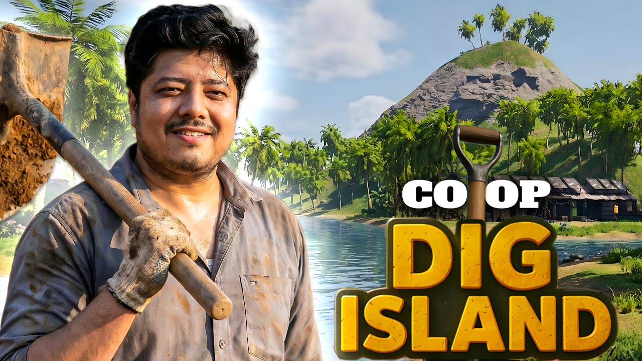 #1 | Surviving on an Island | Dig Island Co-oP | Full Gameplay | 2k Graphics