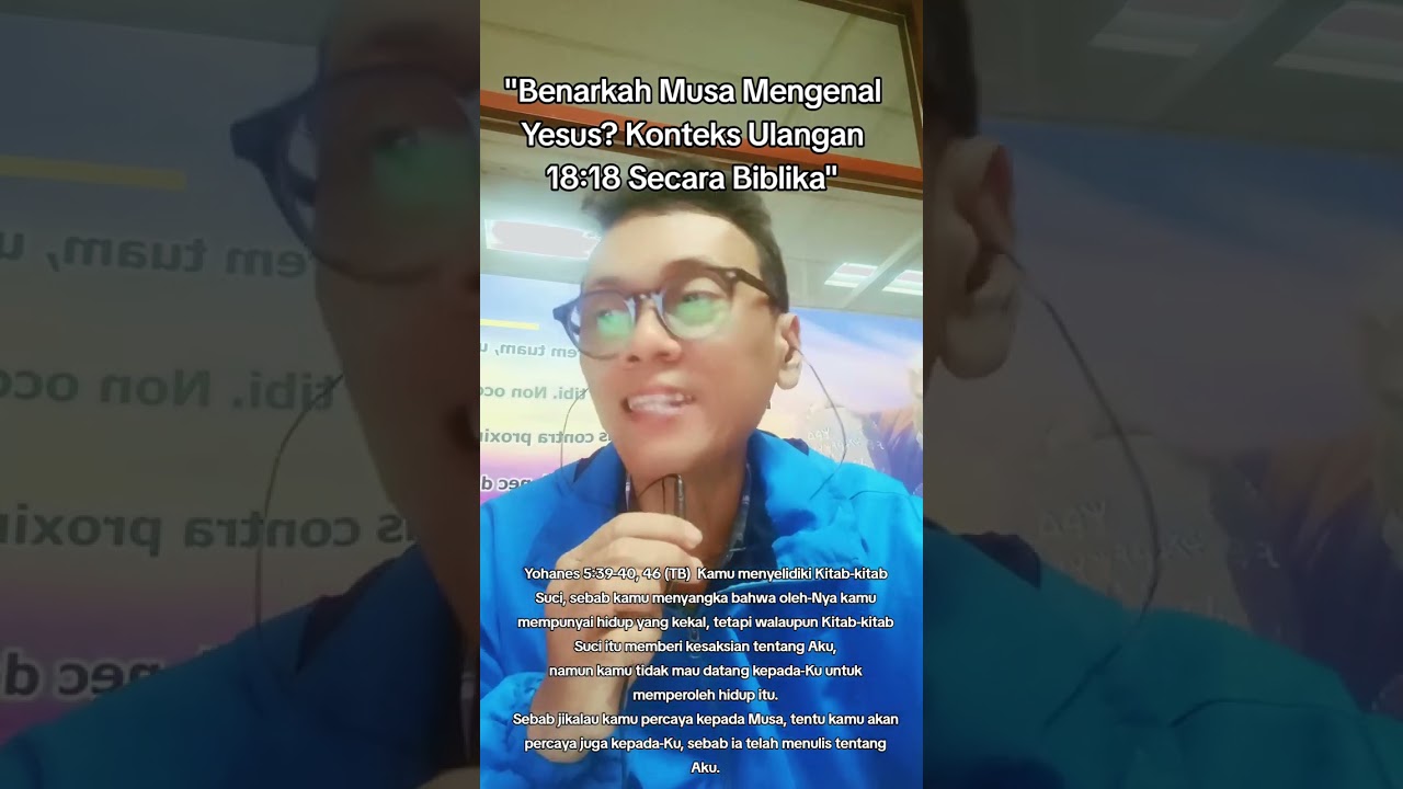 Apakah Musa Mengenal Yesus? Ulangan 18:18 Kajian Biblika. (Pdt.Dr.Soneta S Siahaan, SE., M.Th). 