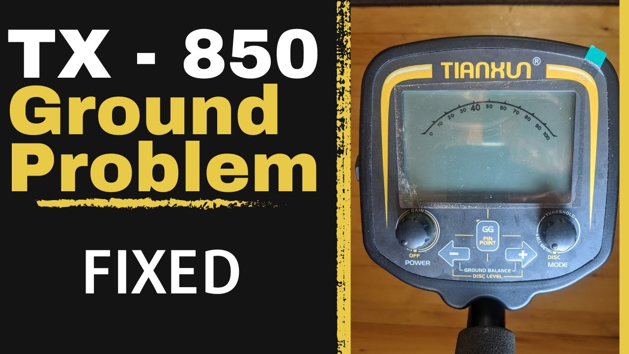 Metal Detector TX-850 Ground Balance Problem Fix + Test