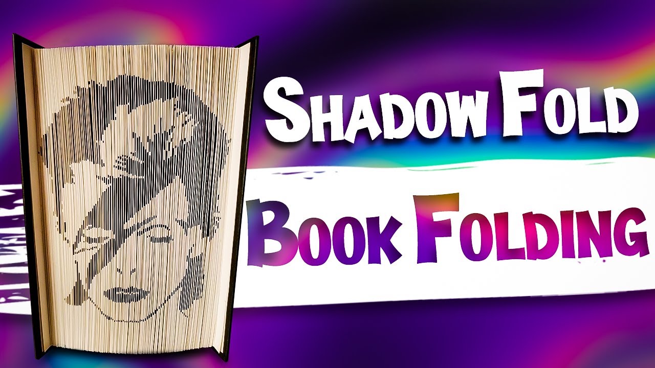 Book Folding Technique - How to book fold a shadow pattern with a 180 fold
