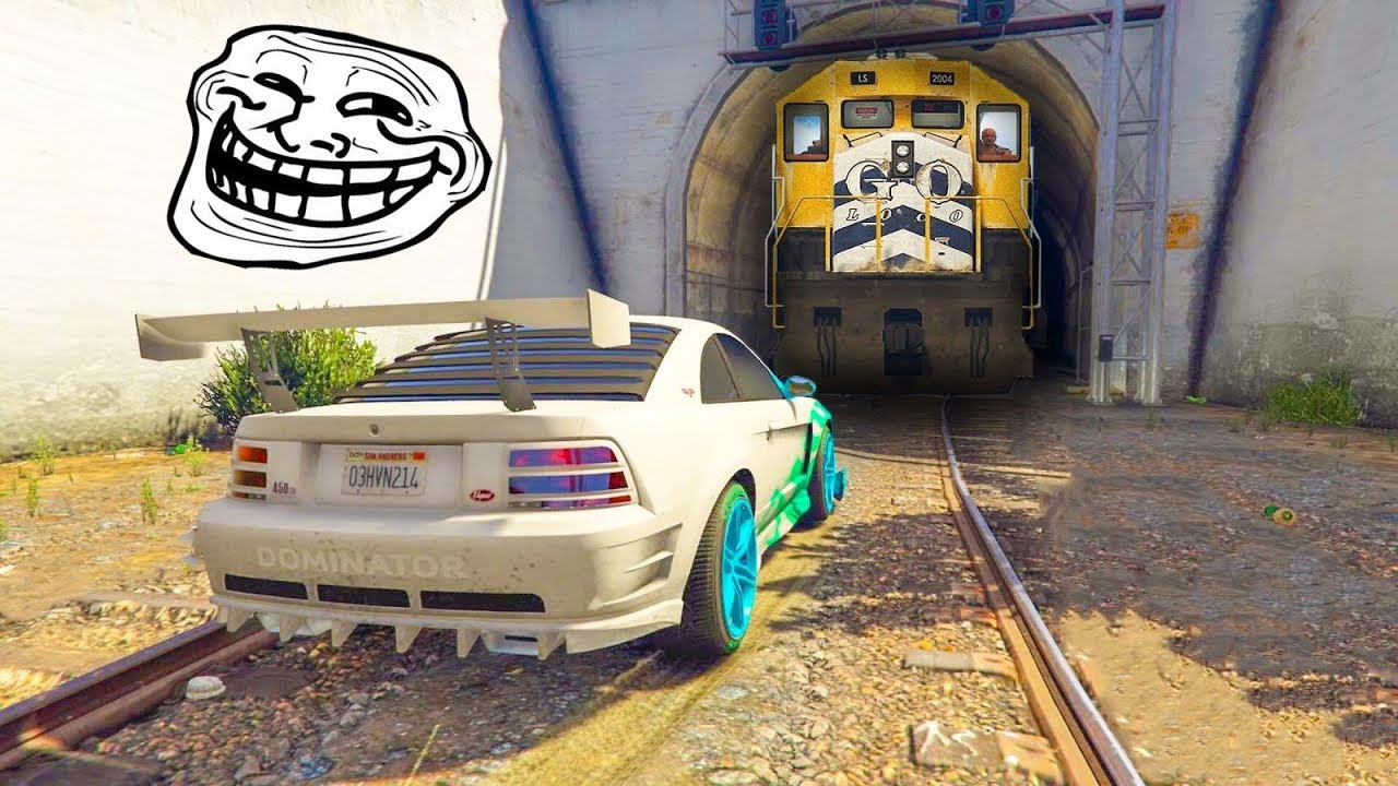 LA CARRERA TROLL DEL TREN! CORRE CORRE!! - GTA 5 ONLINE