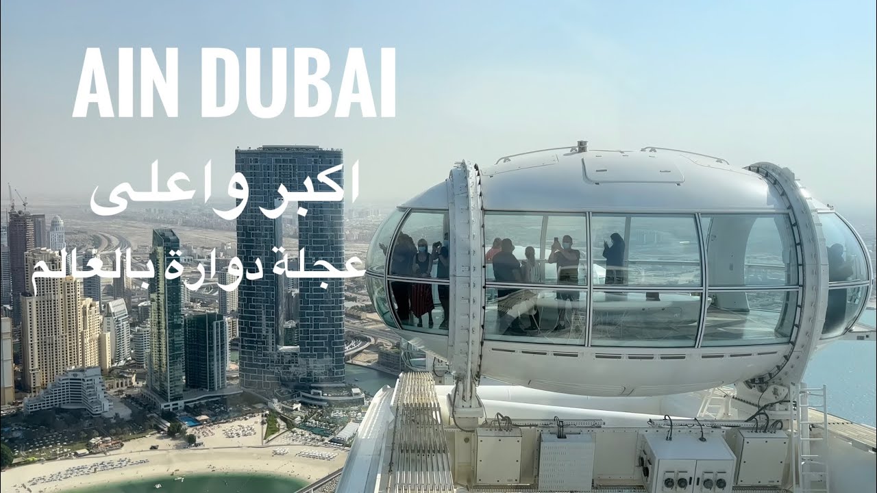 عين دبي اكبر عجلة دولاب هواء في العالم        Ain Dubai Highest Wheel in the World