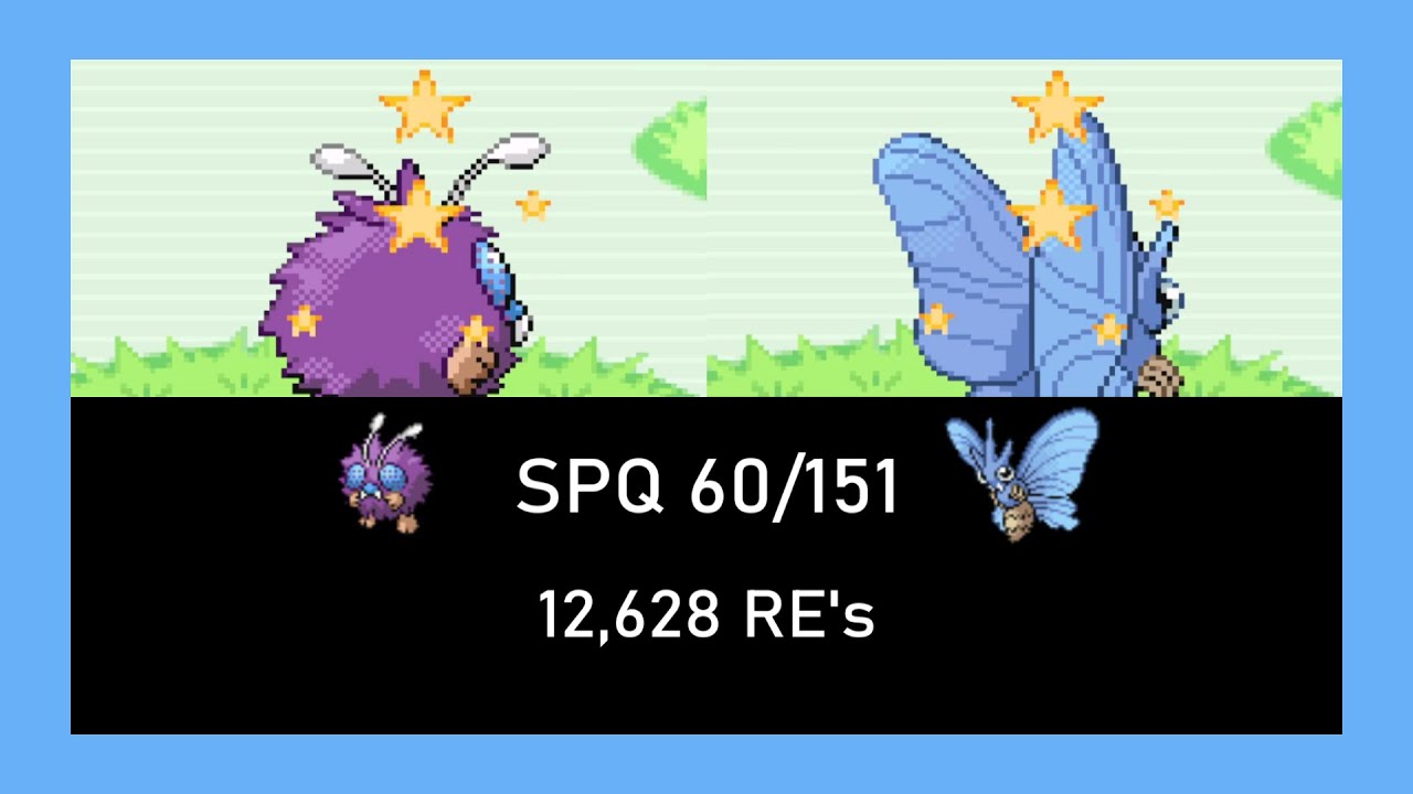 (SPQ 60/151) Shiny Venonat after 12,628 RE's in FireRed!