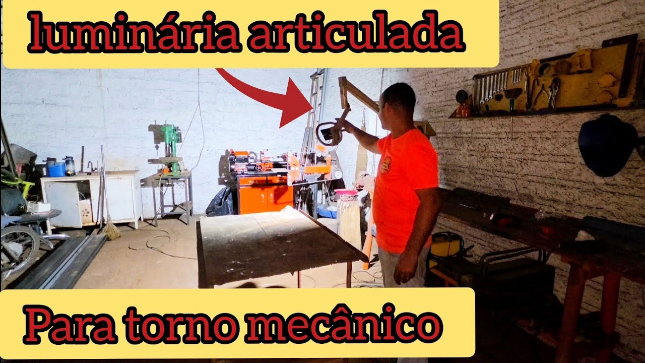 luminária para o torno (episódio 37).