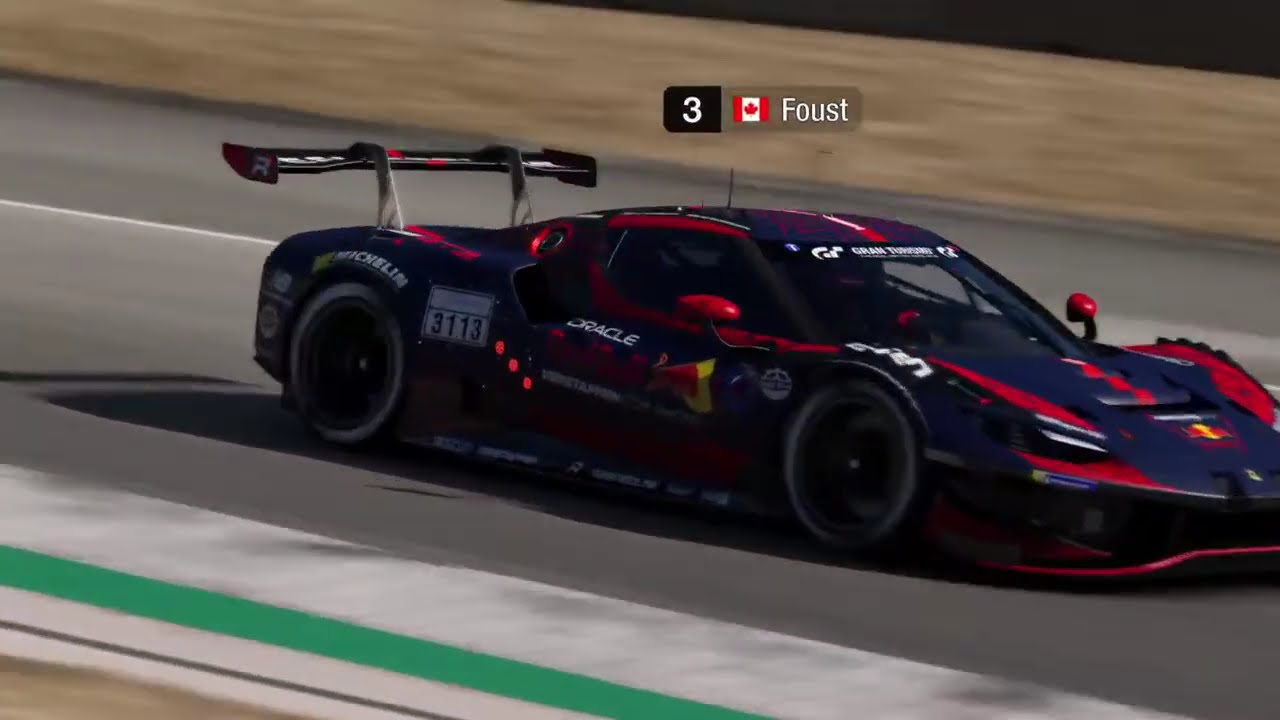 Gran Turismo 7- Color commentary at Laguna Seca. The sound is a bit rough. Sorry