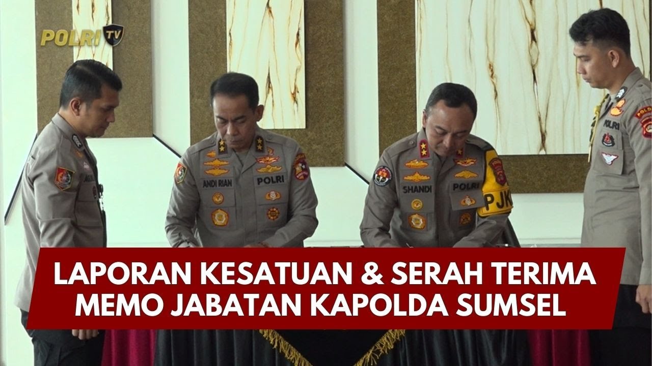 PRESISI UPDATE : KAPOLDA SUMSEL IKUTI LAPORAN KESATUAN & SERAH TERIMA MEMO JABATAN 08/02/26 (14.00)