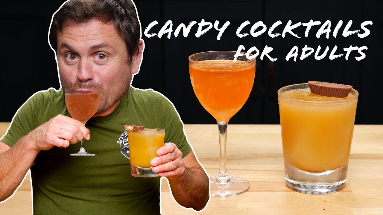 Elevated Cocktails with Skittles and Peanut Butter Cups?