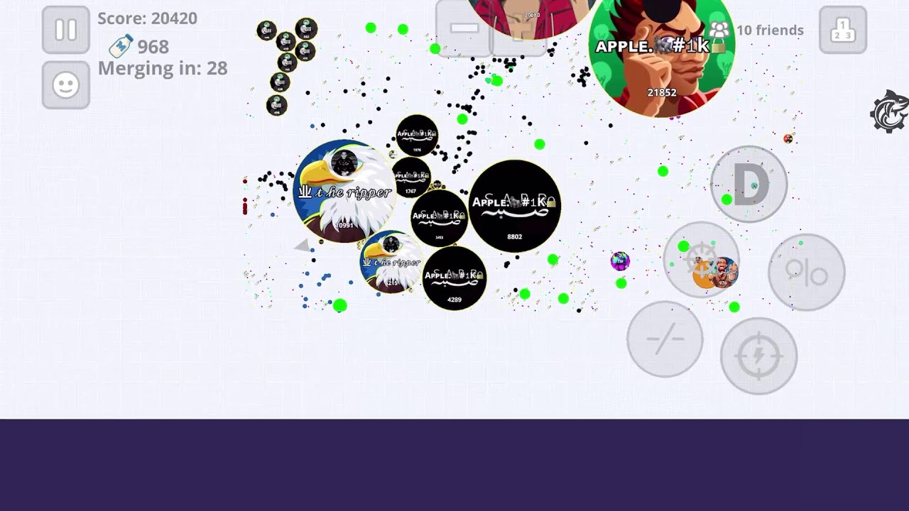 ⛔Agar.io Server⛔ Agario on Mobile with #bots  #AppleAgarLive #Live #Agario #giveaway #100