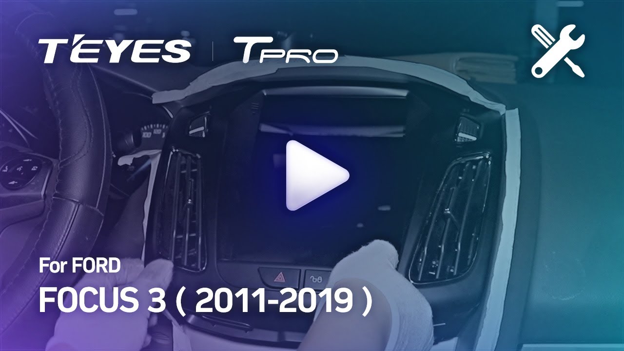 Видео по монтажу головного устройства в автомобиль Ford Focus 2012