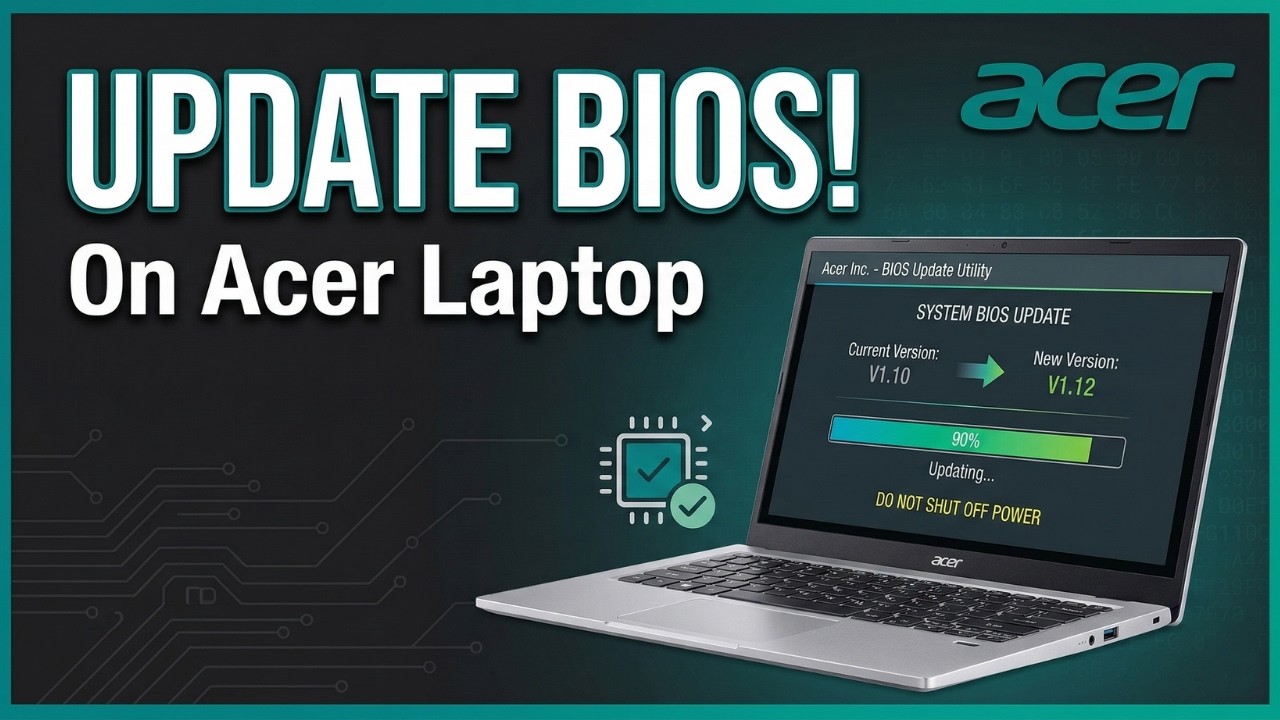 Как обновить BIOS на ноутбуке Acer (2026) — руководство по BIOS