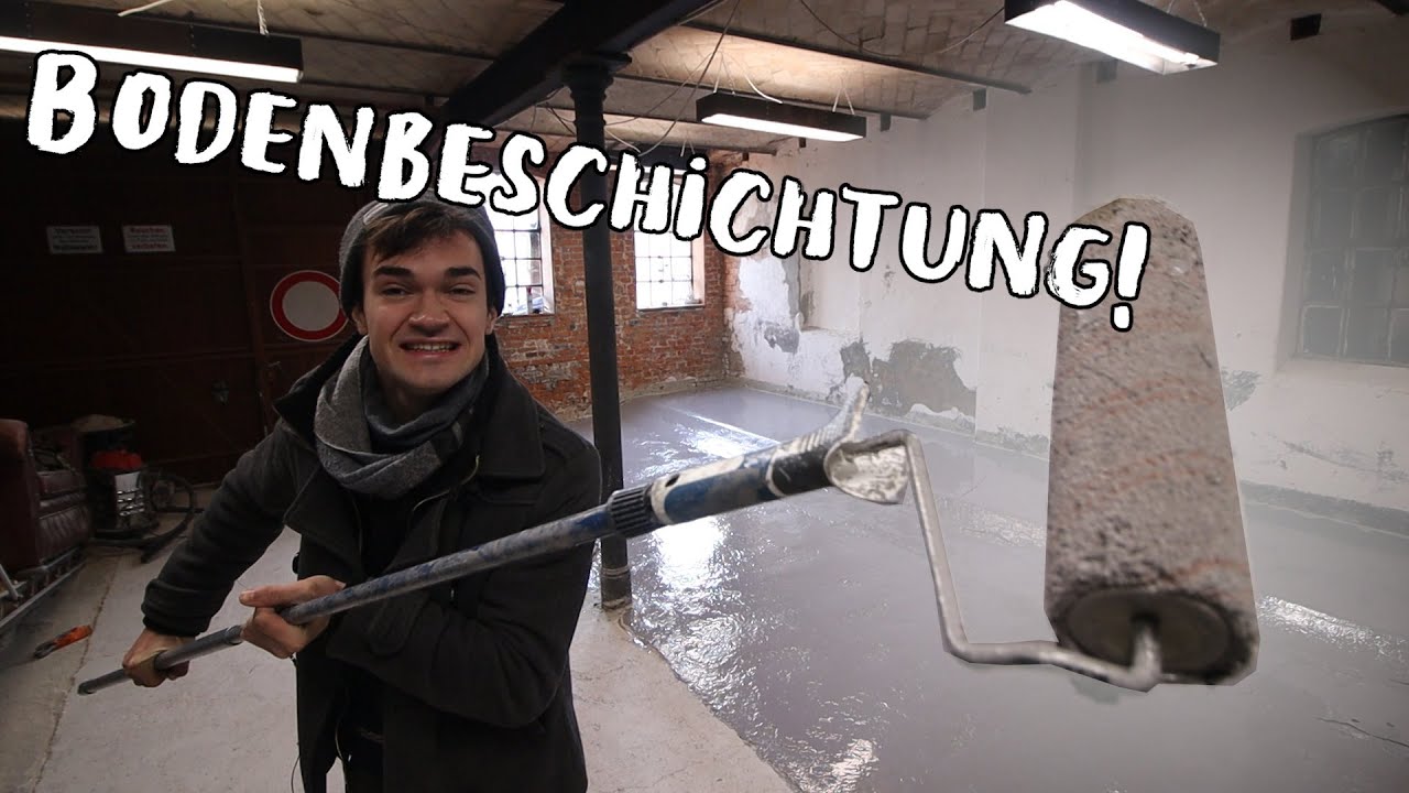 BODEN in meiner Neuen Werkstatt BESCHICHTEN! | Werkstatt4 mathisox