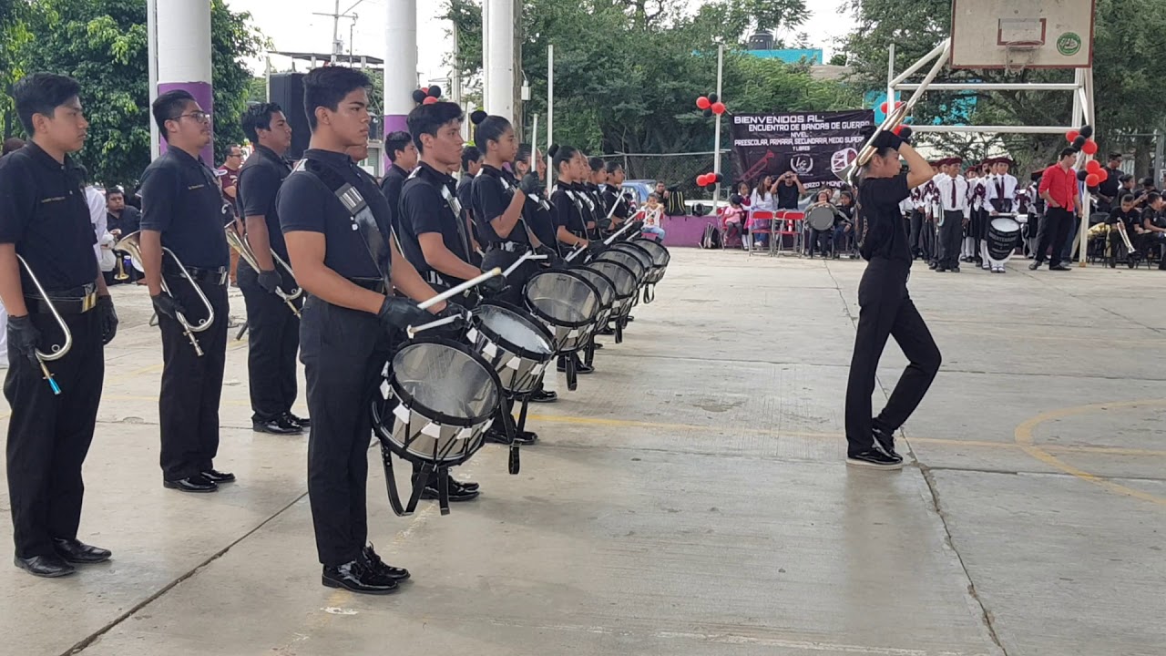 Presentación banda de guerra Esc. Sec. Tec. 139 Oaxaca