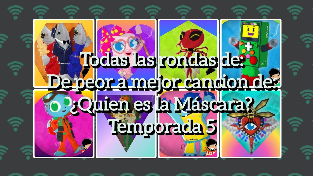 Recopilación de Todos los De Peor a Mejor cancion de:¿Quien es la Máscara? Temporada 5.