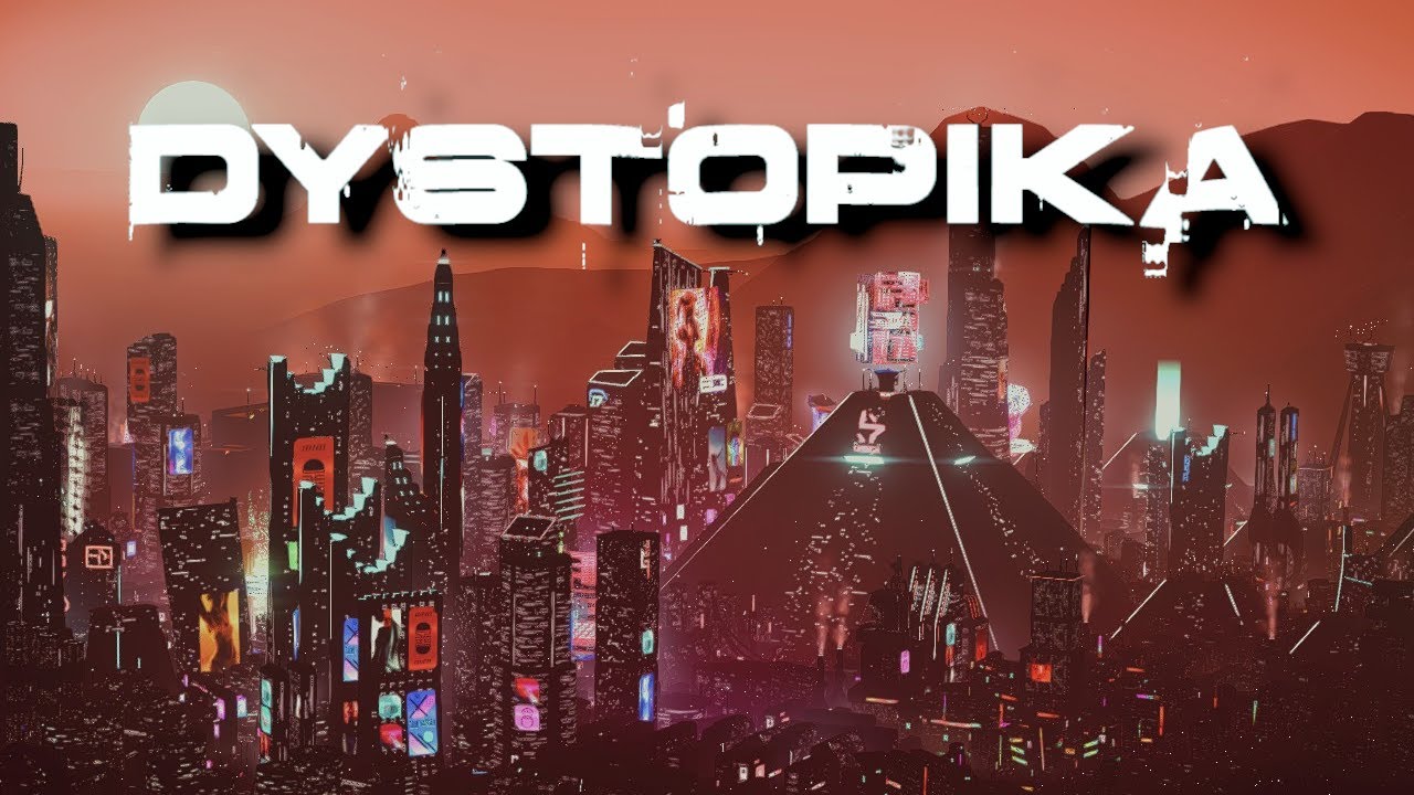 Chill Cyberpunk: Late-Night City Building in DYSTOPIKA (4K, No Commentary)