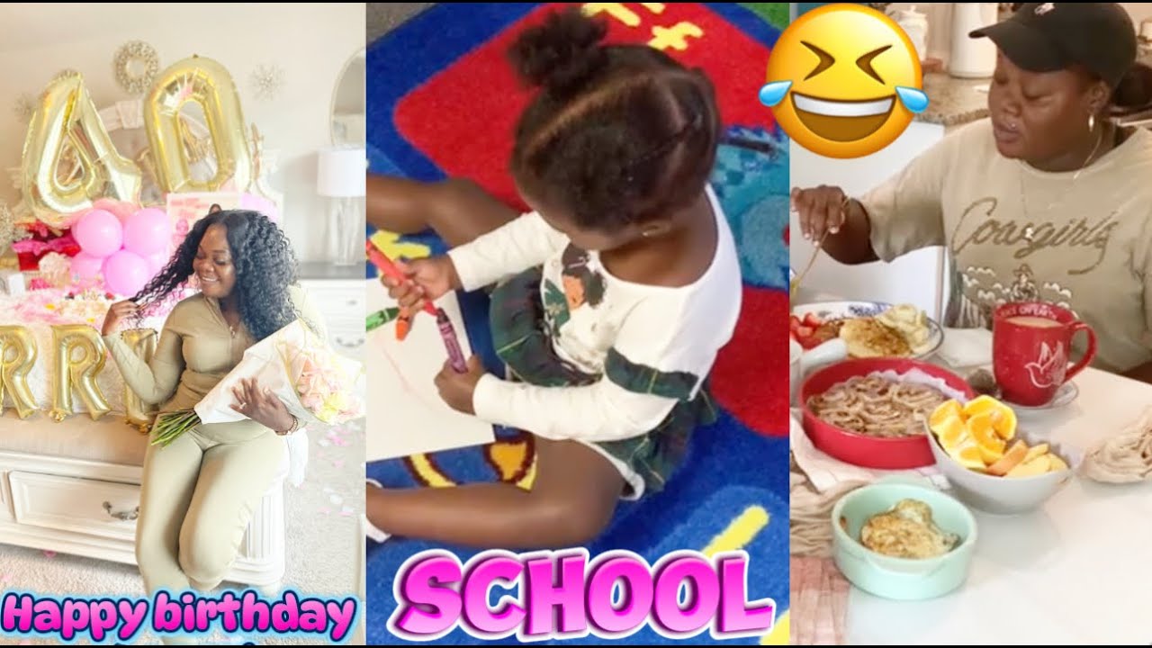 QUEEN 40th BIRTHDAY CELEBRATION || BLESSINGS  FIRST  DAY AT SCHOOL || fullday vlog