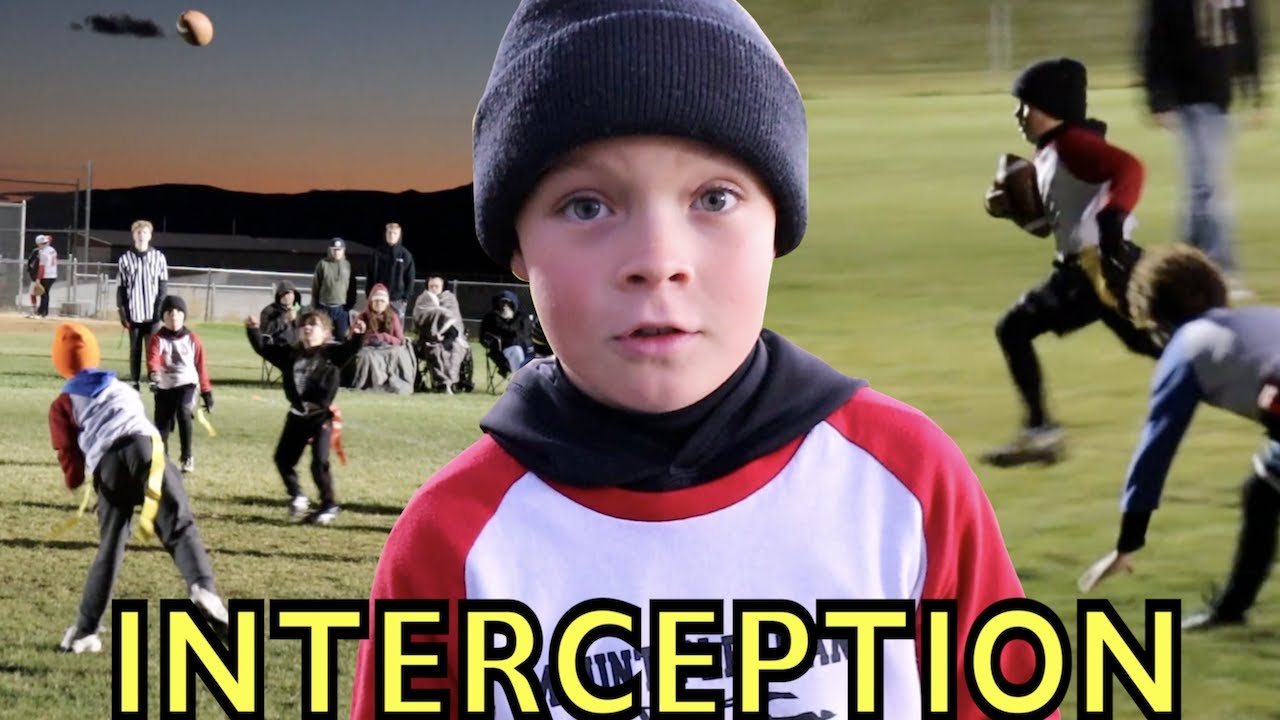 FIRST INTERCEPTION at PLAYOFF FLAG FOOTBALL GAME! 🏈