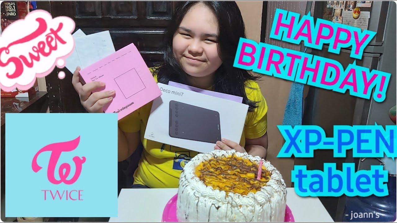 Unboxing gifts TWICE ALBUM / XP-PEN TABLET / Eila's Birthday