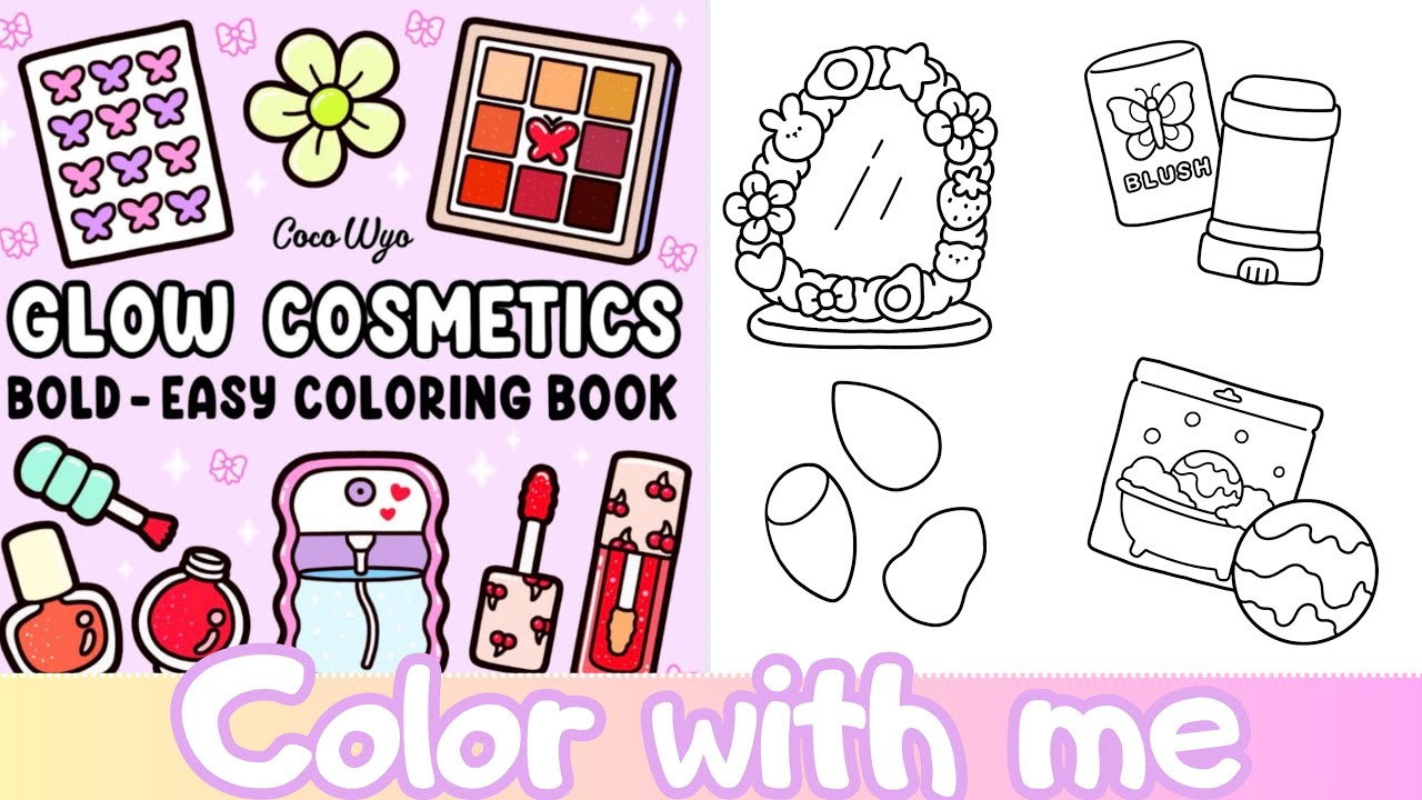 Cozy Night ASMR Coloring Glow Cosmetics 🌙
