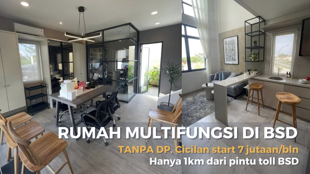 LINKTOWN BSD | RUMAH MULTIFUNGSI DI BSD | TANPA DP, 7 JUTAAN | 1KM DARI PINTU TOLL BSD