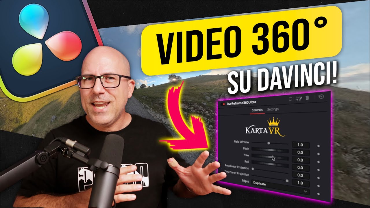 Come modificare video 360° in DaVinci Resolve!