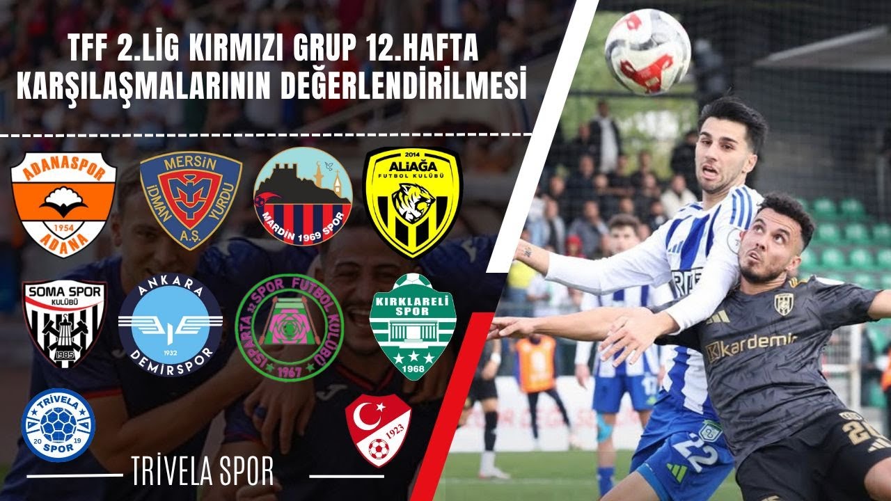 TFF 2.Lig Kırmızı Grup 12.Hafta Karşılaşmalarının Değerlendirilmesi! Maraş'ta Zorlu Randevu
