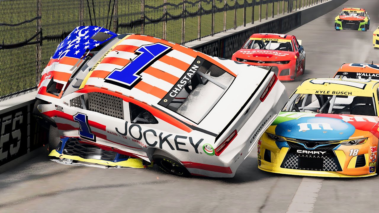 NASCAR Racing Crashes #75 | BeamNG Drive