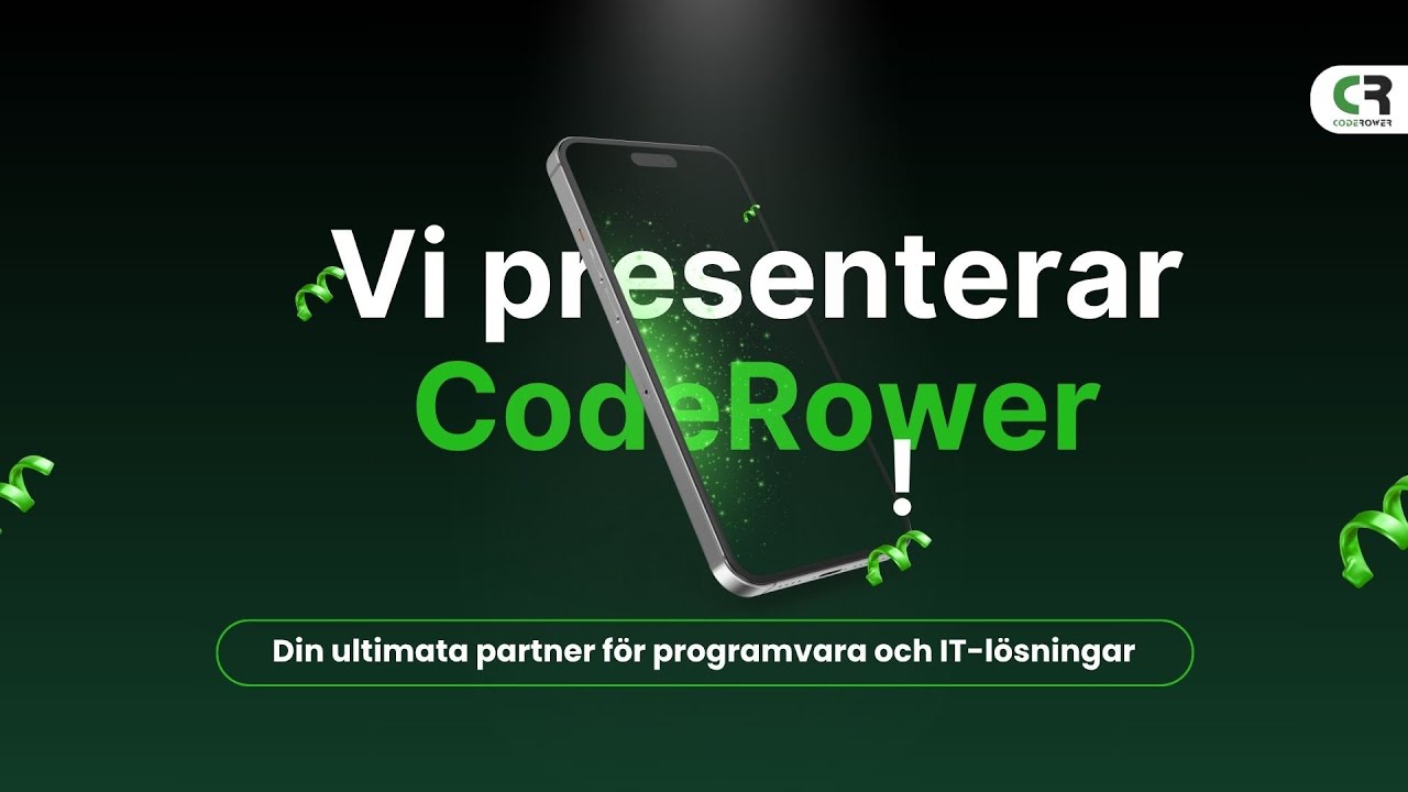 Vi presenterar CodeRower: Din ultimata partner f&ouml;r programvara och IT-l&ouml;sningar