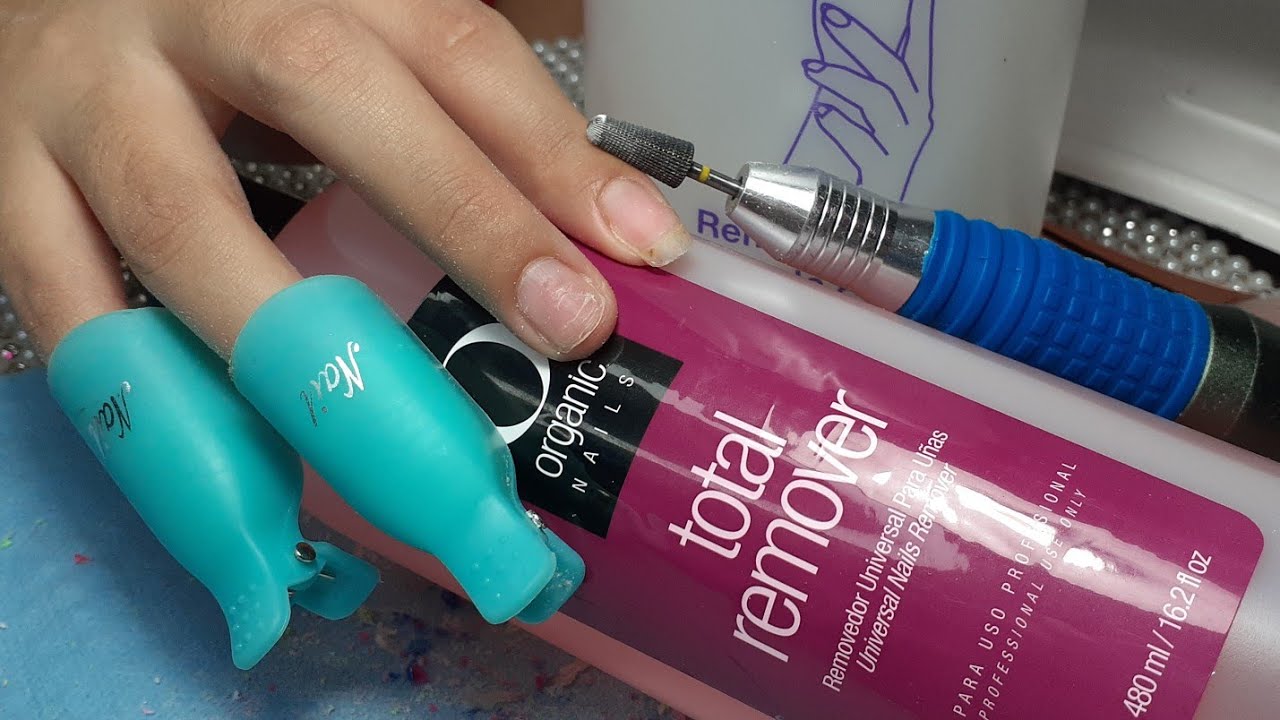 Retiro de acrílico  acetona vs total remover de organic
