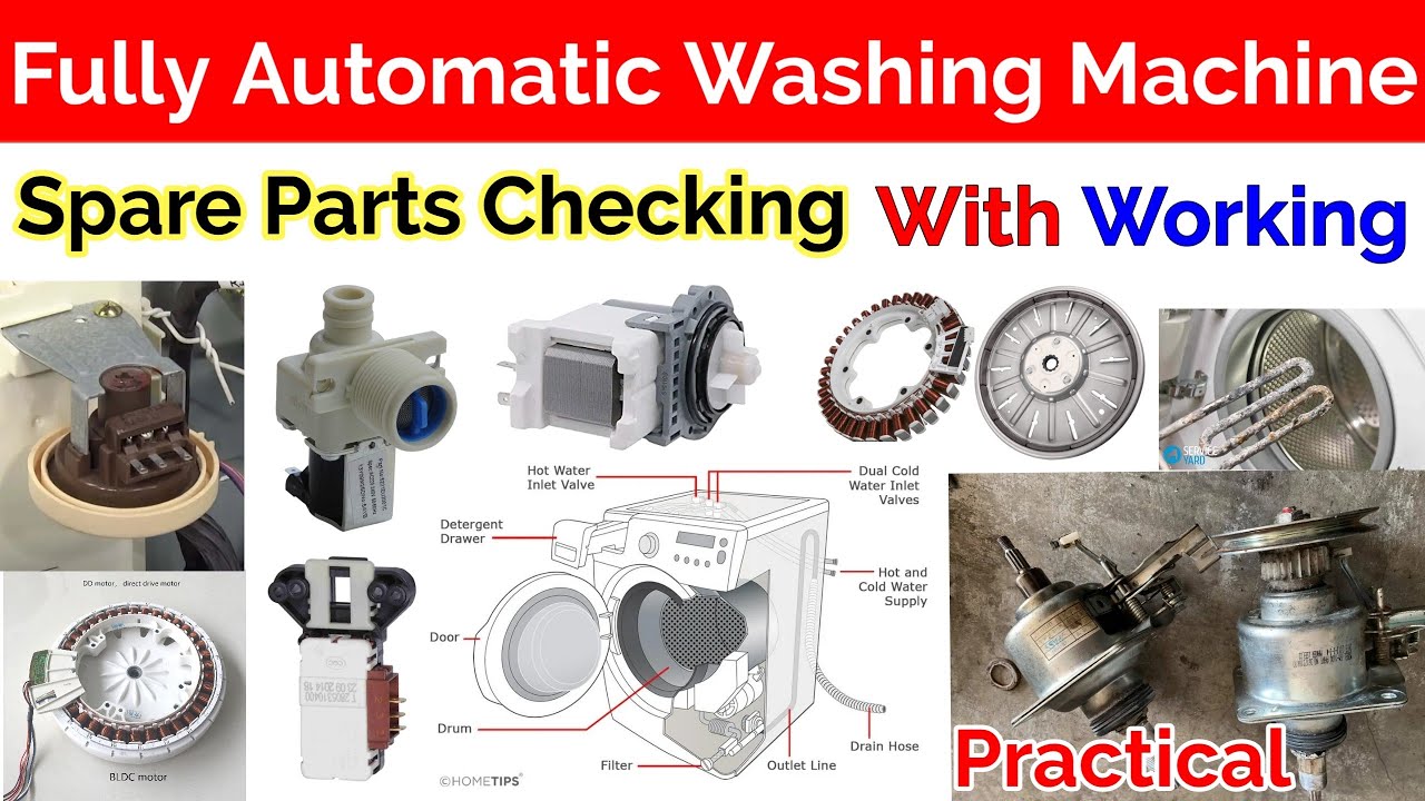 fully Automatic Washing Machine spare Parts Checking, fully Automatic Washing Machine Parts testing?
