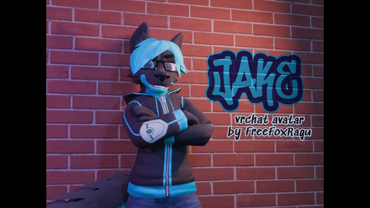 Showcase of Jake's custom VRChat avatar