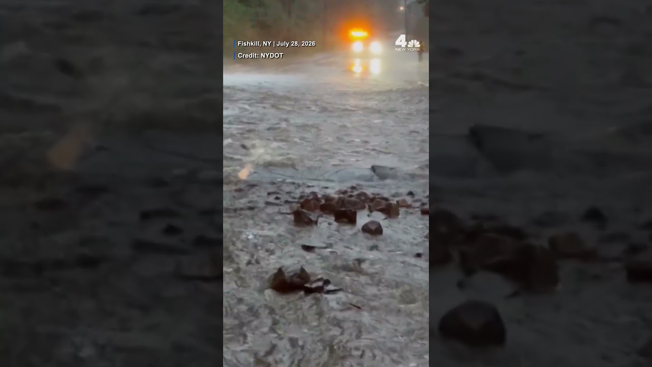 Scenes of flooding in New York, New Jersey from latest severe storm | NBC New York