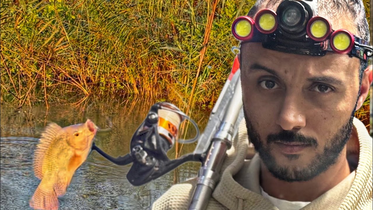 صيد سمكة البلطي والمبروكة من المطرية 🤫(احجام تخوف )