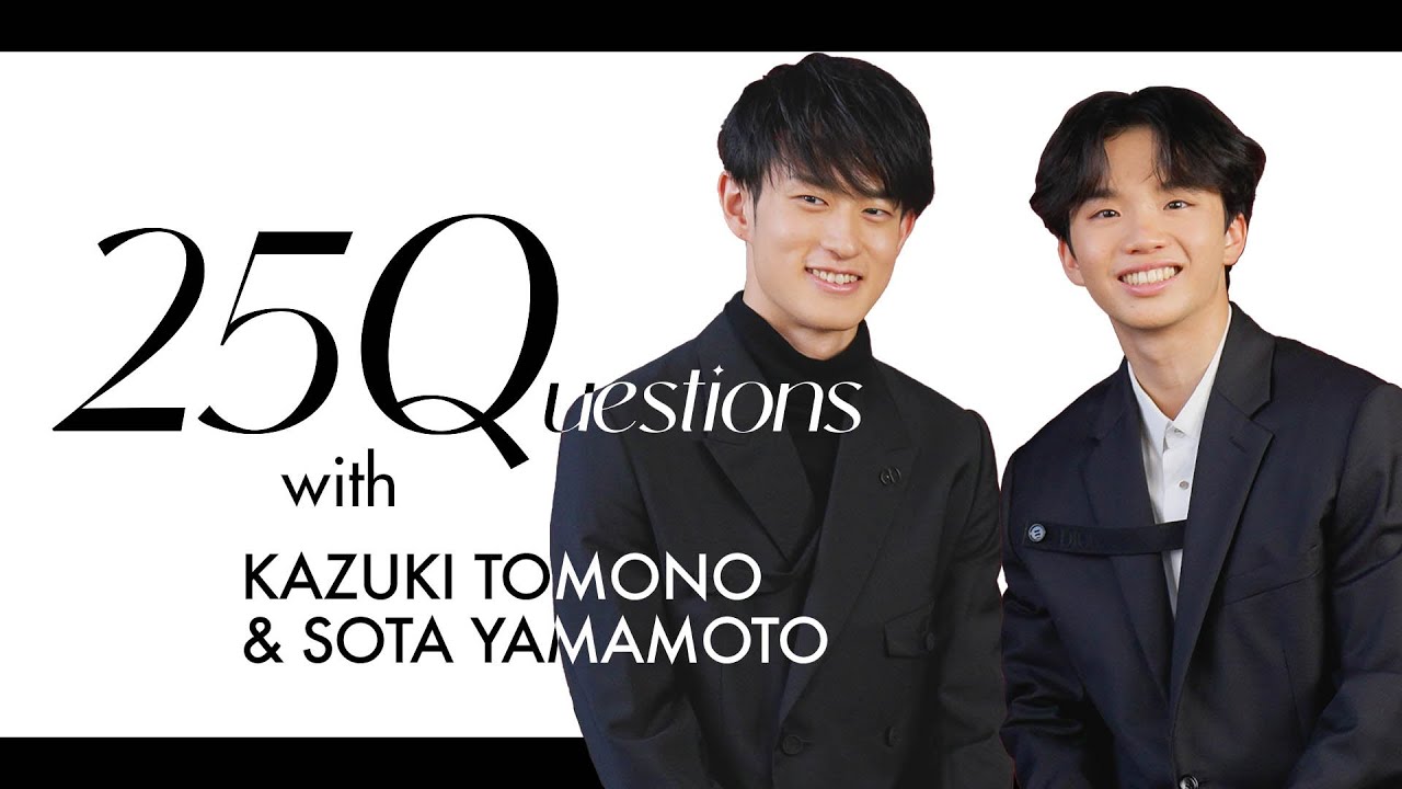 フィギュアスケート男子選手のプライベートに迫る！友野一希＆山本草太の仲良しトーク｜25 Questions｜25ans