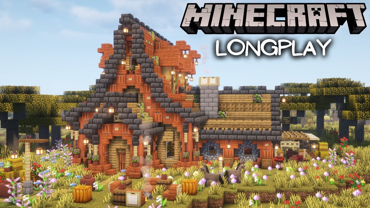 Building a Savannah Starter House - Minecraft Relaxing Longplay, Peaceful 1.20 Adventure